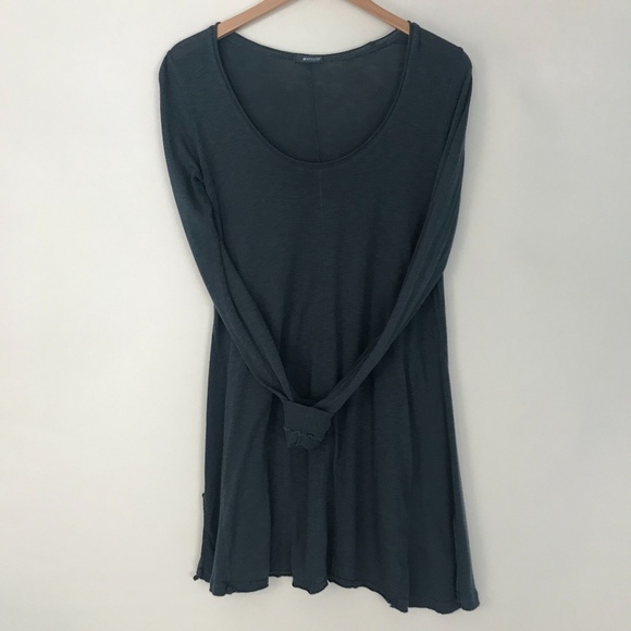 LA made Lily scoop dress tunic Gray Slate color - Picture 2 of 9